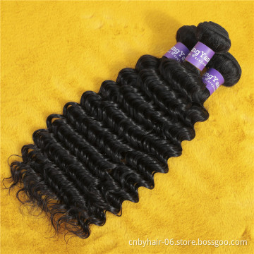 10A Virgin Hair Bundles Can Be Dyed And Bleached Human Hair Bundles With Lace Frontals Deep Wave Hair Bundles With Lace Frontals
